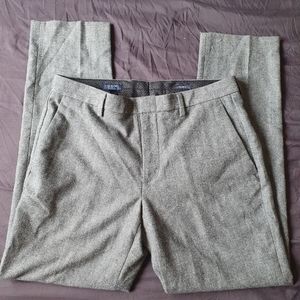J Crew men Slim Thompson suit pant in worsted wool gray sz 31